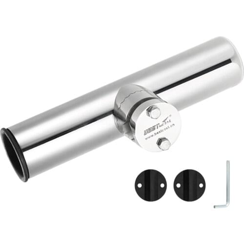 Boat 316 Stainless Steel Fishing Rod Holder Clamp-on 19mm to 32mm Rail Kayak