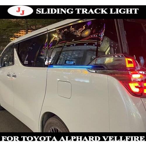 For Toyota vellfire alphard Sliding door track light Side Light Car decorate light Both fit LHD/RHD car