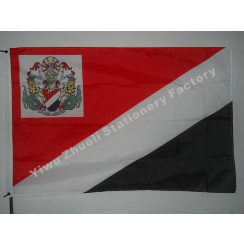 Sealand Royal Flag Of The Prince 150X90cm (3x5FT) 120g 100D Polyester Double Stitched High Quality Banner Free Shipping