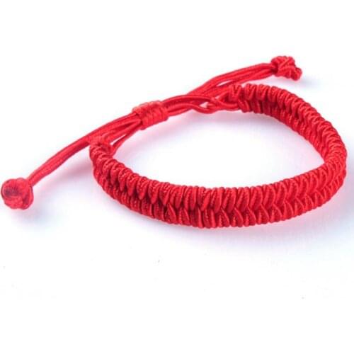 Hot Sale Retro Style Red Rope Year of Fate Knot Weaving of Men and Women Drop Shopping