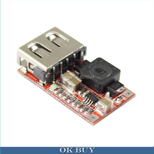 Low Ripple DC-DC Buck Converter 6-24V 12V Step-down to 5V 3A USB Charger Small Size Power Supply Module For IPhone Android etc
