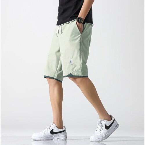 New Casual Shorts Men 2021 Summer Man Cotton Shorts Bermuda Boardshort Embroidery Brand Beach Short Male Breathable Comfortable