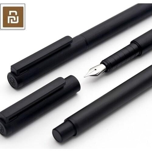 Xiaomi Black Fountain Pen set youpin KACO TUBE Series Luxury 0.5mm F Nib Steel Ink Pens for Simple Business Gift high quality