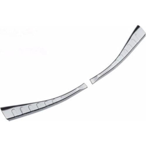 2PCS/set For TOYOTA RAV4 2013 2014 2015 Car Styling Stainless Steel Rear Bumper Sill Trunk Door Sill Cover Sticker