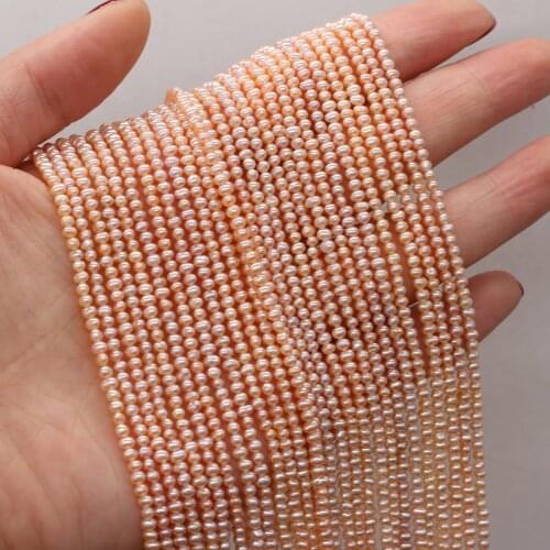 Natural Freshwater Pearl Small Pearls Beads for DIY Jewelry Making Necklaces Bracelets Earrings 36cm/strand Beads Size 2-2.5mm