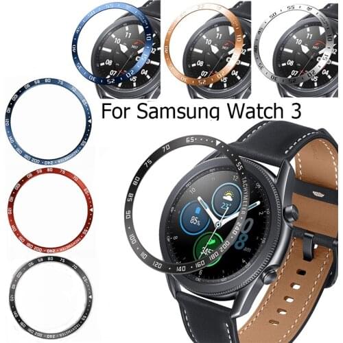 New Stainless Steel Bezel Ring Metal Cover For Samsung Galaxy Watch 3 45mm 41mm Smart Watch Bracelet Protection Watch Case Frame