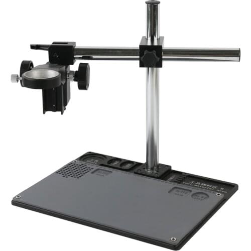 Microscope Repair Work Platform Base 50MM Ring Adjust The Lifting Arm High-temperature Insulation Mat For HDMI VGA Video Camera