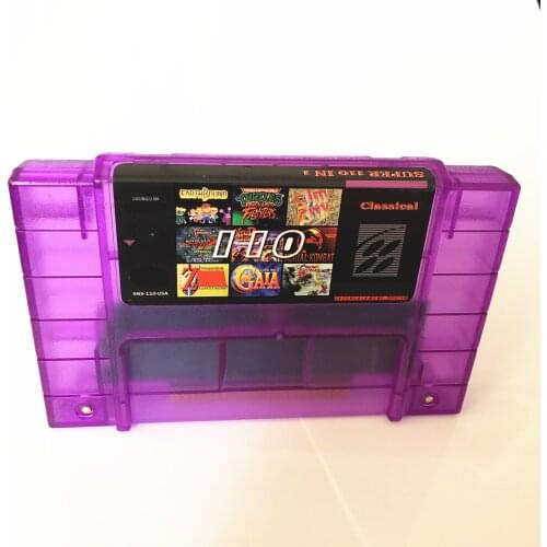 Support save !Super 110 in 1 Earthbound/Alladin/Fatansy/Bomberman/Turtles in time for 46 pins USA-NTSC Video Console