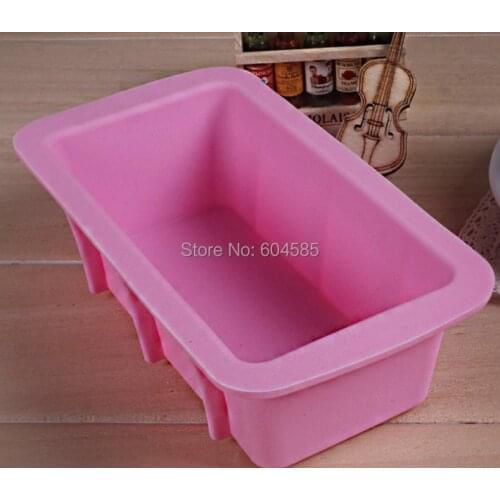 Rectangle Silicone Oven Ice Cream Lattice Cake Baking Candy Making Moulds Cake Pans Handmade Soap DIY Bread Loaf Toast Mold