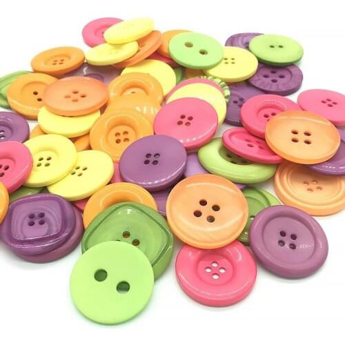 50Gram Mix Size Shape Lots Colors Buttons For Scrapbook Crafts DIY Handmade Baby Children Clothing Sewing Accessories WD0021-24