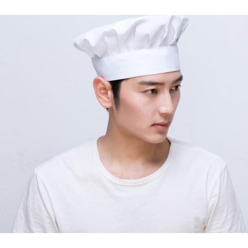Chef hat man cloth hat mushroom hat hotel restaurant hotel food school cafeteria kitchen chef work hat