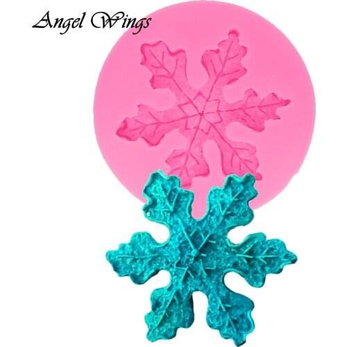 DIY Christmas snowflake Fondant silicone molds for 3D crafts Cake Decoration Tool Chocolate moulds Resin Clay F1384
