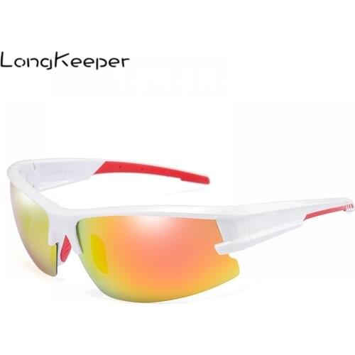 LongKeeper 2021 Brand Polarized Sunglasses Men Outdoor Sports Sun Glasses Male Driving Anti-UV Goggle Oculos De Sol Masculino