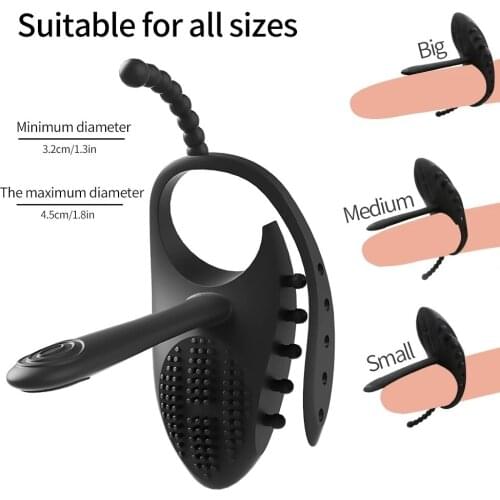 Updated 10 Speed G-spot Vibrator 5 Peinis Ring Size Silicone Anal Vagina Stimulation Cock Ring Delay Ejaculation Clitoral Erotic