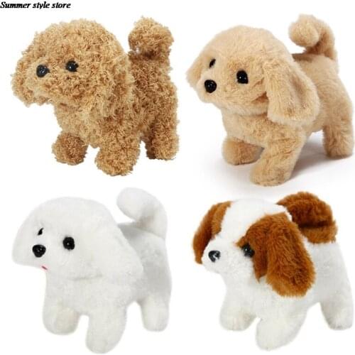 Smart Called Walking Electric Plush Toy Electric Teddy Simulation Dog Teddy Robot Dog Child Toy Plush for Christmas Gift