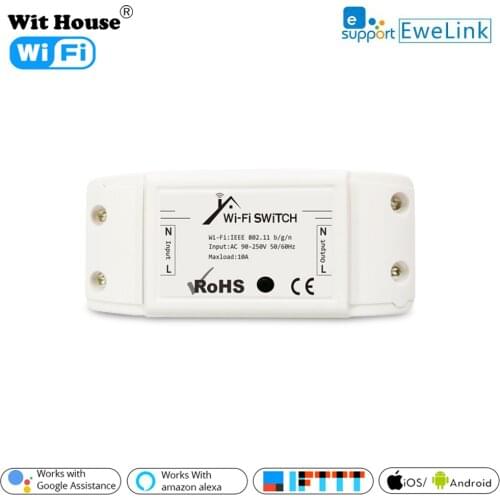EWelink Basic R2 Wifi DIY Smart Wireless Remote Switch Domotica Light Controller Module Work with Alexa Google Home eWeLink
