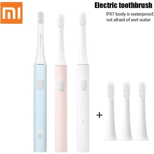 Xiaomi Mijia T100 Sonic Electric Toothbrush Mi Smart Tooth Brush Colorful USB Rechargeable IPX7 Waterproof For Toothbrushes head