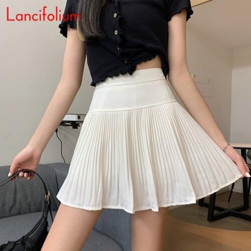 Y2k 90s Aesthetic Egirl Pleated Mini Skort High Waist White Black Skirts Summer Women Sexy Kawaii Vintage Harajuku Tennis Skirt