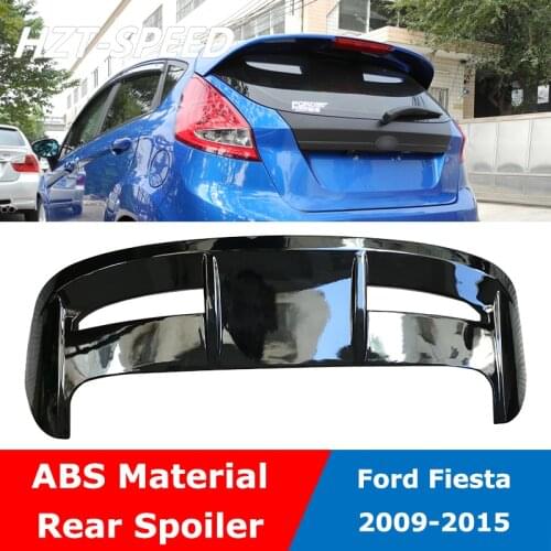 Fiesta ABS Unpainted Color Custom Tail Wing Trunk Rear Spoiler For Ford Fiesta ST 2009-2015