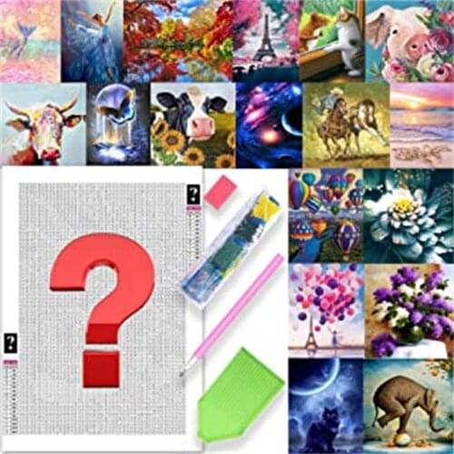 Blind Box random 5D DIY mysterious diamond painting, digital kit, with diamond painting kit mosaic picture full circle di