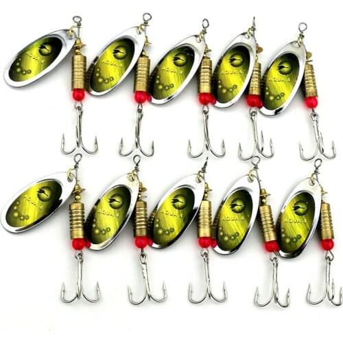 50pcs 7cm 8.8g hard metal trolling spinnerbaits wobbler pike carp trout perch crappie catfish fishing lures pesca fishing tackle
