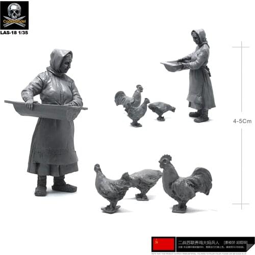 1/35 Resin Soldier Model Kits Russian DIY self-assembled Las-18