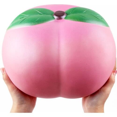 1pc 25cm Super Big Peach squishi kawaii Squish Soft Antistress Slow Rising Toys For Children Funny Pressure Release Gifts #TC