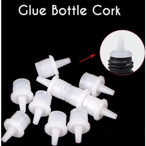 10pcs/lot False Eyelash Glue Bottle Cork Replacable Empty Bottle Plug Cap Individual False Eyelash Extension Supplies