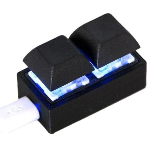 2 Keys Mini Keyboard USB Keypad Video Game Keyboard Copy And Paste Keys Mechanical Custom Shortcut Keys