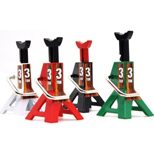 2pcs RC Cars Metal Jack Stands Repairing Tool for 1/10 RC Crawler Cars Part Accessory Simulation Climbing Vehicles Model Repair