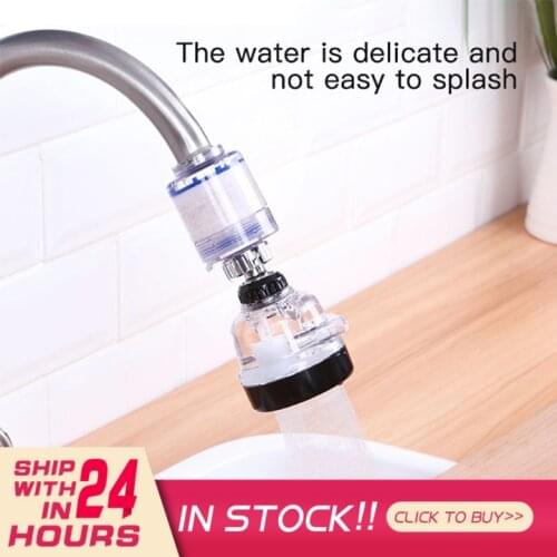 360 Degree Adjustment Kitchen Faucet Extension Tube Bathroom Tools Extension Water Tap Water Filter Foam Kitchen Accessories Hot