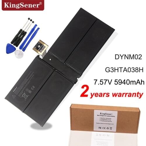 Kingsener G3HTA038H DYNM02 Laptop Battery for Microsoft Surface Pro 5 1796 Series Tablet 7.57V 45Wh/5940mAh