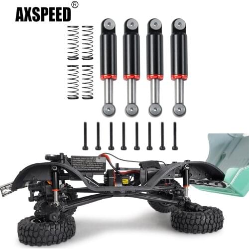 AXSPEED 1Set Metal Shock Absorber for Axial SCX24 90081 1/24 RC Crawler Car Upgrade Parts