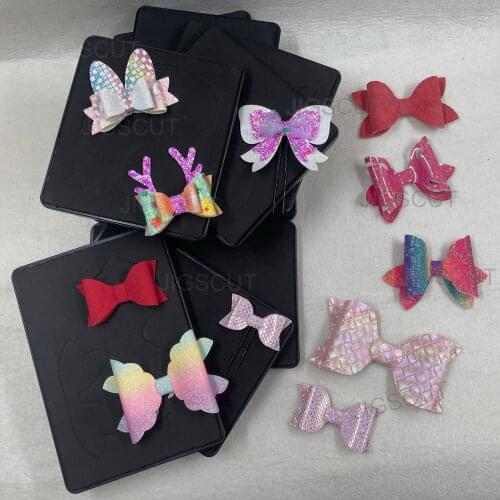 Wooden dies for Hair bows die cutting from leather and felt