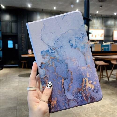 For iPad 9.7 2018 /2017 5/6th Air 1/2/3/ Air 4 10.9 Case Marble Pattern Cover for iPad Mini 1/2/3/4/5 iPad 10.2 7th 8th Pro11