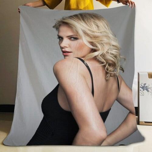 Musife Custom Charlize Theron Flannel Blanket Design Your own Blanket Flannel Blankets for Sofa DIY Dropshipping