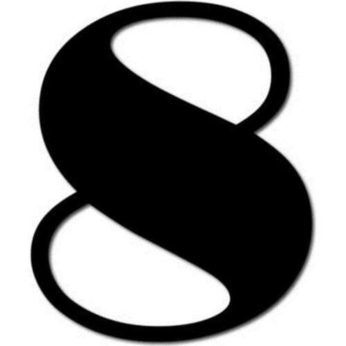 Customized Floating HOUSE NUMBER 8 Door Modern Glossy High-Quality Acrylic