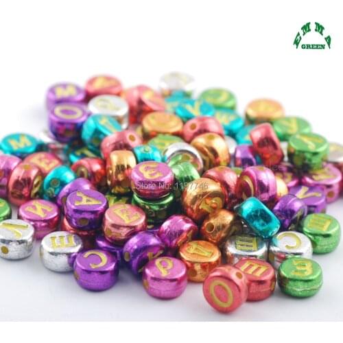 Round Beads for Kids Colorful Russian Letter Beads for Jewelry Making 4*7mm 3600pcs Russia Beads with Letters Beads