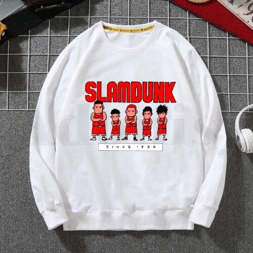 Fashion Japanese Anime Harajuku SLAM DUNK Spring Autumn Male Casual Hoodies Sweatshirts Mens Hoodies Sweatshirt Tops
