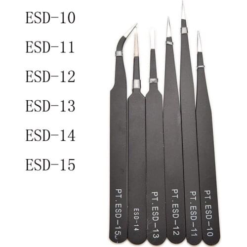 Stainless Steel Beads Tweezer Nail Art Gel Picking Tool DIY Jewelry Portable ESD-10/ESD-11/ESD-12/ESD-13/ESD-14/ESD-15