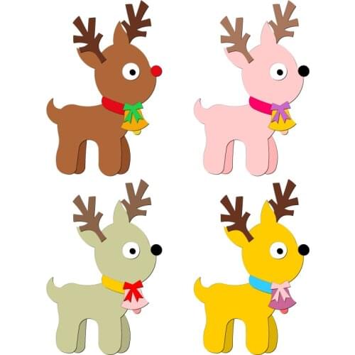New Christmas deer Wooden die Scrapbooking C2163 Cutting Dies