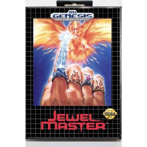 New 16 bit MD game card - jewel master with Retail box For Sega genesis system