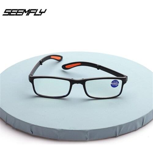 Seemfly New Classic Portable Folding Reading Glasses Retro Clear Lens Unisex Anti Blue Light Presbyopic Eyewear +1.5 2.0 3.0 4.0