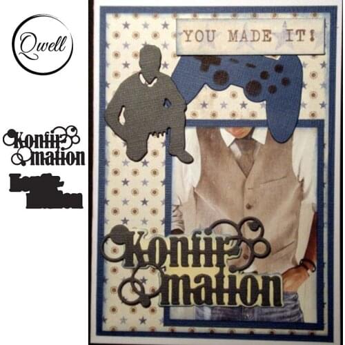 QWELL Word Metal Cutting Dies for Scrapbooking and Card Making Paper Embossing Craft New 2019 die cuts