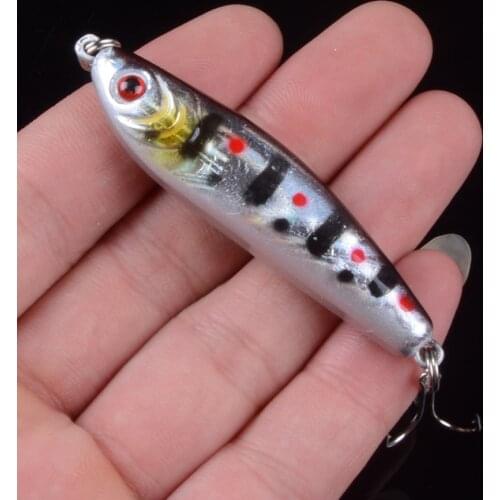 1pcs Fishing Lures VIB 6cm/14g Fishing Hard Bait Crankbaits Isca Artificiais Pesca Sea Wobbler Swimming Baits 3D Eyes