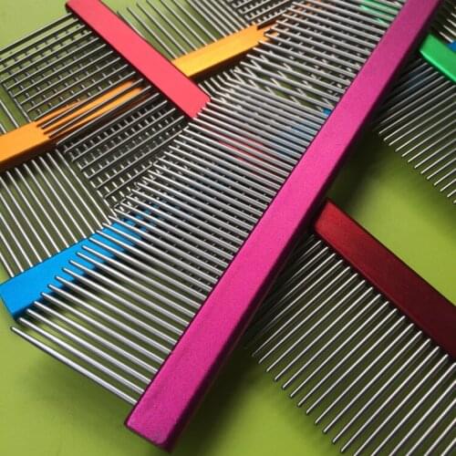 Wholesale 20*4.5cm Pet grooming comb Dog Cleaning needle comb Cat removal hair Straight comb