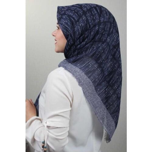 JAWEL PATTERNED LINEN FLAMLI SCARF-DESEN-38-RENK-11