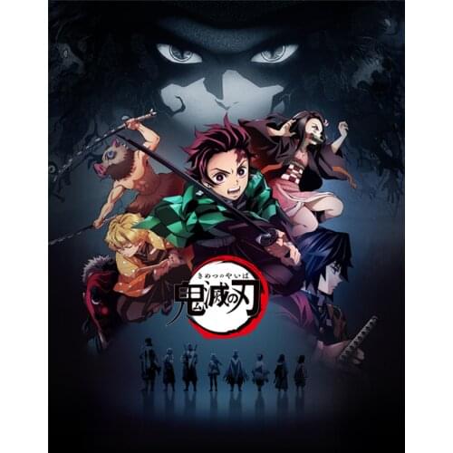 RuleMylife Demon Slayer Anime Removable colored car stickers for volkswagen bmw e46 bmw e90 passat b6 car sticker automobile car accessories