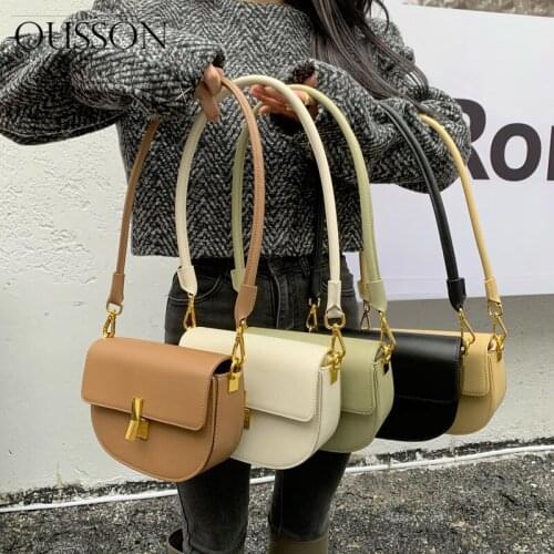 OUSSON 2021 New Design Saddle Bag Exquisite Female Retro Crossbody Bag Fashion Single Shoulder Bag For Women