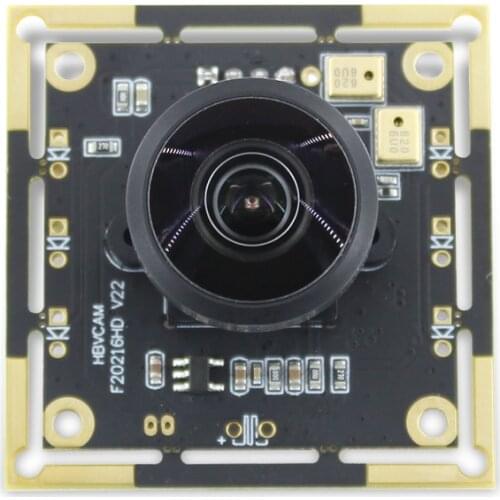 High Quality 2mp 1080p Hd Usb2.0 Small Microphone Cmos Jx-f22 Camera Module With 180 Degree Wide Angle Fisheye Lens